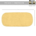 thumbnail image 4 of Home Weavers Allure Collection Cotton Toilet Tank Lid Cover for Bathroom, Soft Absorbent Non-Slip Tufted Fabric, Machine Washable Toilet Tank Top Cover, 10"x22" Yellow, 4 of 10
