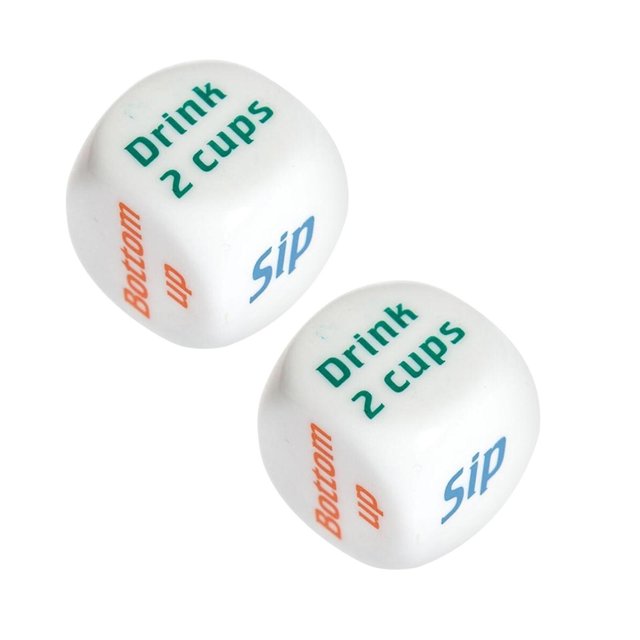 Juego de dados Party Dice Wagers, 2 unidades, para cenar con amigos