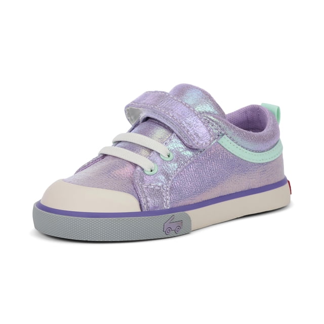 Zapatillas See Kai Run Kristin para niñas Purple Metallic 8T