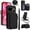 Black, variant on For Google Pixel 9a RFID Blocking Wallet Case Magnetic Flip Cover Multi-Card Slots Zipper Pocket With Ring Clasp Detachable Shoulder Strap And Wrist Strap,Black,For Google Pixel 9a