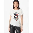 thumbnail image 1 of Flag scarf sunglasses Girls printed round neck T-shirt, Spring & Summer short sleeve T-shirt, Sports casual everyday top, women's wear Tee For Adult, Men, Women, Teen, Teenager, Adolescent, Youth, 1 of 6