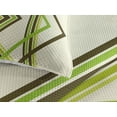 thumbnail image 3 of Ambesonne Geometric Quilted Coverlet 3 Pcs, Trippy Diamond Shapes, Queen Size, Lime Green Army Green, 3 of 4