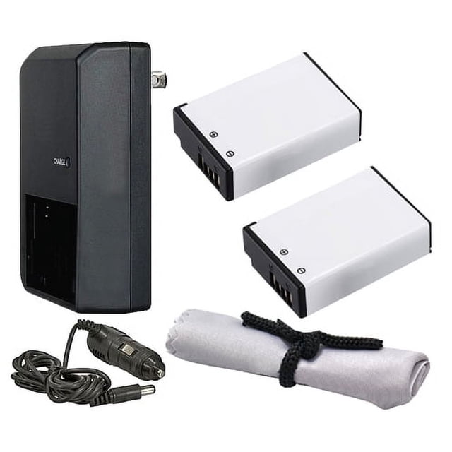 Canon EOS M6 High Capacity Batteries (2 Units) + 'Intelligent' AC/DC Travel Charger