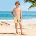 thumbnail image 6 of LIBRCLO Boys Swim Trunks with Compression Liner 9 Years Quick Dry Swimwear Hawaiian Kids 2 in 1 Board Shorts Swimsuits Casual Bathing Suits Summer Beach Shorts Beige, 6 of 8