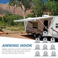 thumbnail image 3 of 10pcs Awning Hook Ring String Hooks Clothes Hanger for RV Caravan Camper, 3 of 7