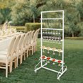 thumbnail image 2 of Champagne Display Stand, Champagne Rack Shelf, Wine Glass Rack(White) 26*16.5*66in, 2 of 14