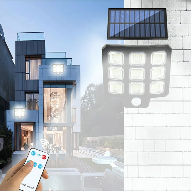 Hogar y cocina, Iluminación ambiental, Luces LED, Luz solar exterior, Iluminación de patio rural, Luz de garaje, Luz solar de pared, Luz solar exterior, Luz de jardín LED COB, Luz solar de pared