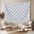 thumbnail image 2 of Abstract Blue Tapestry for Bedroom Wall Hanging Tapestry, Modern Contemporary Art Vintage Ceiling Backdrop Tapestries Poster Blanket Wall Decor for Teens Room Living Room Dorm 59" x 90", 2 of 8