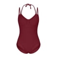 thumbnail image 4 of Xdegoge One Piece Swimsuit Women Push-Up Underwire Halter Neck Mesh Cut-out Bathing Suits Full Coverage Tummy Control Swimwear Summer Resort Vacation, 4 of 9