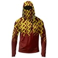 thumbnail image 5 of Mens Fishing Shirts Long Sleeve Sun Hoodies With Face Mask Uv Protection Cooling Hooded Rash Guard Shirts, XL, 5 of 7