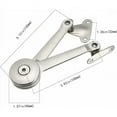 thumbnail image 3 of 2 Piezas Soporte de Elevación de Puerta de Armario para Muebles Bisagra Estándar Fuerte Accesorios de Solapa y Solapa Tapas para Armario de Cocina Puerta Armario Caja de Juguetes, 3 of 5