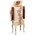 thumbnail image 2 of Coaster 7 Drawer Hand Painted Jewelry Armoire in Beige, 2 of 2