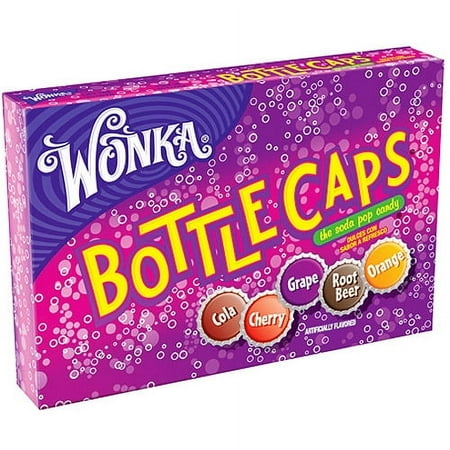 Wonka Bottle Caps, Soda Pop Candy, 6 oz. Box