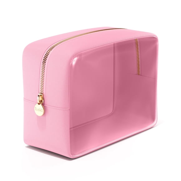 Bolsa de maquillaje transparente Embla, funda de maquillaje, bolsa de viaje, rosa flamenco