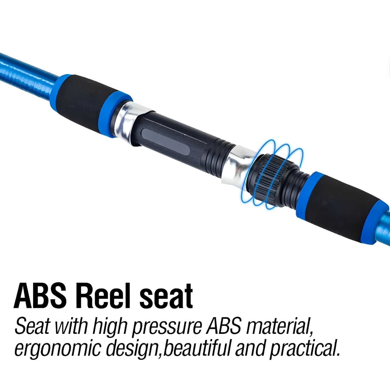 Fishing Rod and Reel Combo, 70 Inch Telescopic Casting Rod Pole with Spincast Reel, Tackle Box and Hooks Lures Swivels Carry Bag, Portable Fishing Gear Set for Beginners, Blue