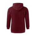 thumbnail image 4 of WMTBSRSW Men's Sherpa Hoodies Fuzzy Fleece Pullover Sweatshirts Long Sleeve Comfy Hooded Sweatshirt Winter Outerwear with Pocket BigA and Tall S-5XL, 4 of 5
