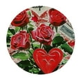 thumbnail image 2 of Nawypu Fitted Tablecloth for Round Table,Valentine's Day Envelope Postmark Table Cover with Elastic Edge Waterproof Table Cloth,Vintage Stamp Letter Words Circle Table Covers for Kitchen Indoor, 2 of 7