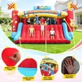 thumbnail image 3 of Veeboto Bounce House with 550W Blower, Indoor & Outdoor Jumping House with Big Slide, Jumping Area, Ball Basket, Ball Net, Target, Boxing Ring, Bounce Castle for Big Kids, 3 of 7