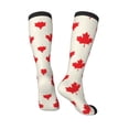 thumbnail image 4 of Bingfone Compression Socks For Women And Men Long Socks For Running Athletic Cycling Nurse-Happy Canada Day, 4 of 9