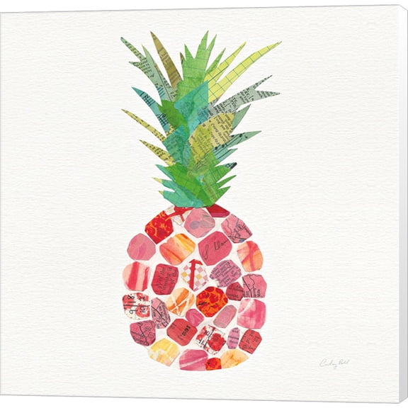 Tropical Fun Pineapple I by Courtney Prahl, Canvas Wall Art