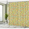 thumbnail image 5 of Ambesonne Herringbone Shower Curtain, Simple Polygon Pattern, 69"Wx75"L, Multicolor, 5 of 5