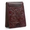 thumbnail image 1 of Cartera plegable Pefiam de piel de plena flor con bloqueo RFID para hombre, 1 of 6
