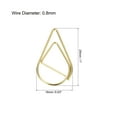thumbnail image 2 of Uxcell Paper Clips Drop-Shaped with Box 1 Inch Gold Tone for Organize Office Home, Pack of 100, 2 of 5