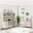 thumbnail image 7 of Somerset 72W Desk with Hutch and File Cabinet in Sand Oak - Engineered Wood, 7 of 7