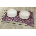 thumbnail image 2 of Simply Daisy Geometric Floral Pattern Bone Shape Pet Feeding Mat for Dogs, 2 of 3