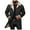 Black-d, variant on Men's Vintage Suede Jacket Plush Collar Coats Leather Jacket Men Zip Up Motorcycle Jacket Coats Retro Tops