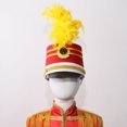 thumbnail image 5 of Sombrero de banda de tambor con estilo para niños, gorra de color contrastante para actuaciones en el escenario, cosplay, fiesta temática de Halloween, accesorios para actuaciones de circo, 5 of 5