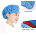 thumbnail image 2 of Work Headband Canteen Catering Bundled Hair Work Wear Cotton Cooking Hygienic Cap Chef Cap Wrap Hair Hat Cook Hat Dust proof Work Cap BLACK, 2 of 8