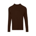 thumbnail image 5 of MYAOYINo Boundaries Womens Long Sleeve Mock Neck Tee Ribbed Knit Basic Slim Versatile Top, 5 of 5