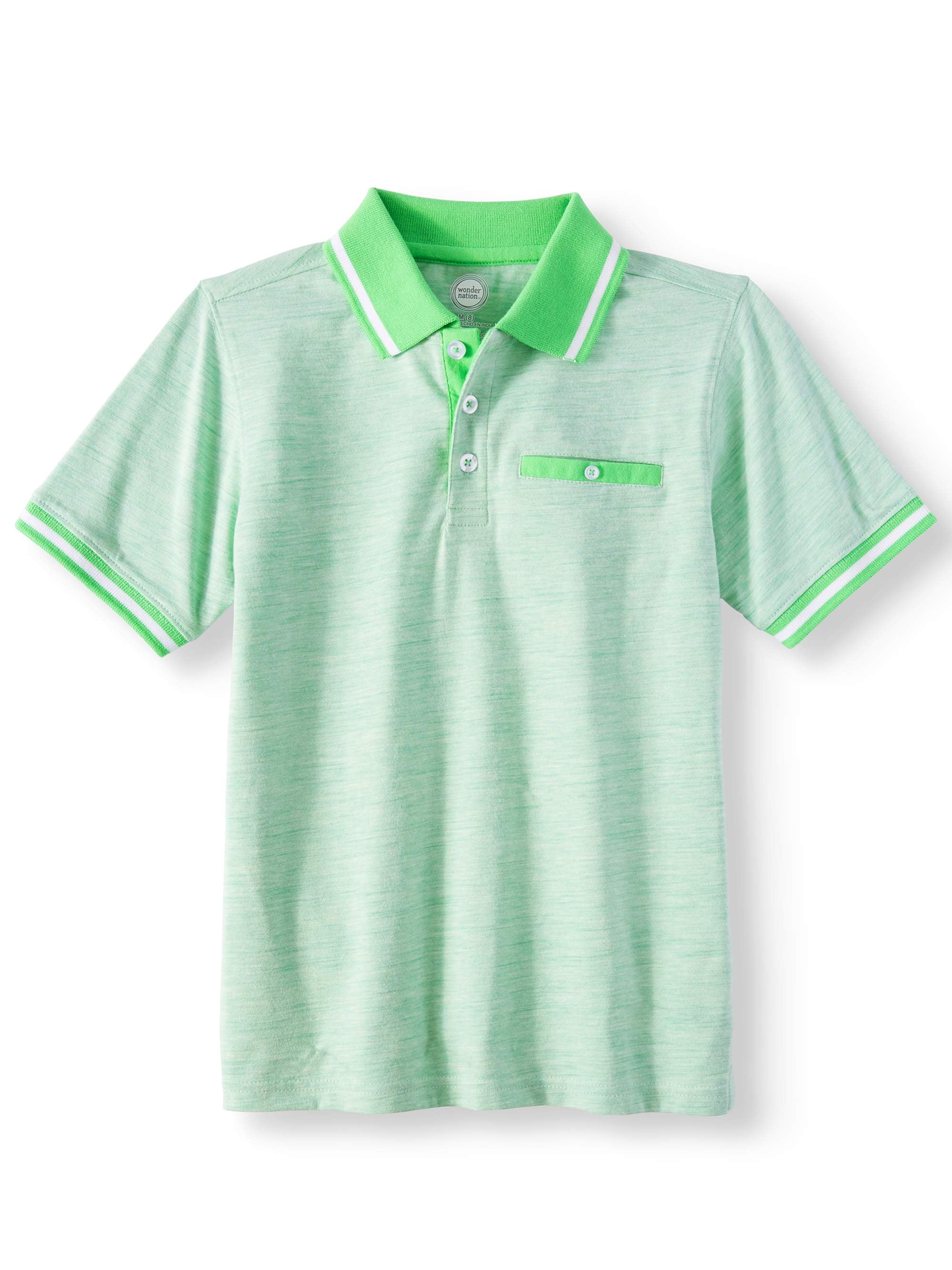 Wonder Nation Short Sleeve Stretch Jersey Polo (Little Boys & Big Boys)