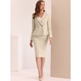 thumbnail image 2 of Conjunto de traje de negocios Allegra K de 2 piezas Caqui S, 2 of 5