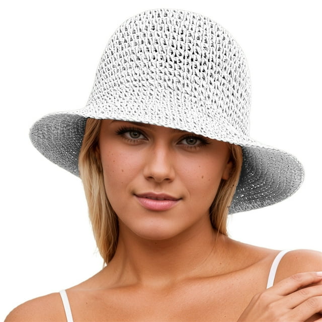 Sombrero plegable ligero y transpirable para mujer: sombrero de pescador con protección UV para actividades al aire libre