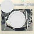 thumbnail image 3 of Ambesonne Landscape Place Mats Set of 4, American Cars Havana, Standard Size, Grey Beige, 3 of 6