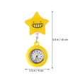 thumbnail image 5 of OUNONA Watch Fob Ladies Watches Lightweight Watch Gift Watch Nurse 10*4cm Yellow, 5 of 8