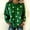 Dark Green, variant on Sweaters for Womens St. Patricks Day Sweaters Shamrock Cozy Knitted Pullover Jumpers