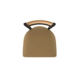 thumbnail image 3 of 881 Revelle 25" Swivel Counter Stool with Black Wrinkle Finish, Medium Back and Canter Saddle Seat, 3 of 5