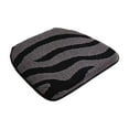 thumbnail image 2 of Thick Chair Cushions for Dining Chair,Zebra Stripes Plush Chair Pads, Washable Horseshoe Shaped Indoor Seat Cushions with Non-Slip Backing,17X16in （Gray）, 2 of 6
