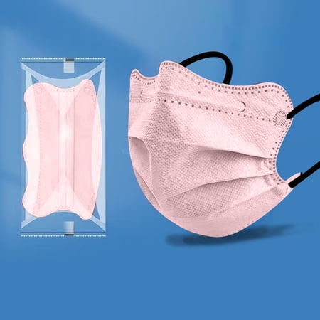 Disposable Face Masks 3D Breathable Protective Masks with Elastic Ear Loops 10 Pack Non-Woven Face Coverings for Daily Use Workplace and Outdoor Activities