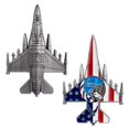 thumbnail image 1 of Pièce de Défi en Forme d'Avion US Air Force – Cadeaux Airman, 1 of 4