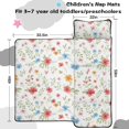 thumbnail image 5 of Pioneer Flower Floral Print Pattern Toddler Nap Mat for Teens Preschool Daycare, Teens Sleeping Mat Bag, Toddler Sleeping Bag with Pillow, 5 of 6