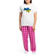 thumbnail image 4 of CafePress - Ukraine Pride Love Ukrainian Flag Pajamas - Women's Short Sleeve Print T-Shirt and Pants Light Cotton Pajama Set, 4 of 7