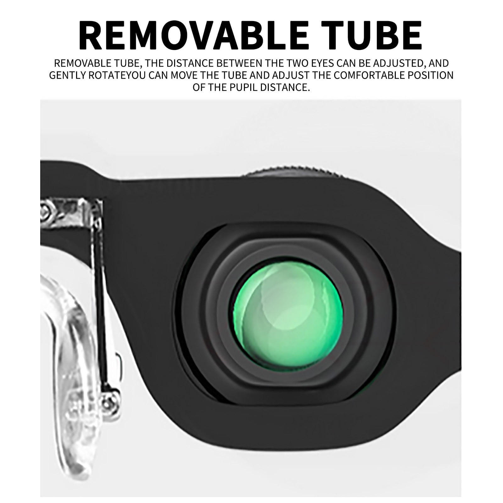 Uutvmp Hands Binocular Glasses for Fishing, Bird Watching, Sports, Concerts, Theater, Opera, TV, Sight Seeing, HD Lens with 3 Color Filters, Adjustable Focus