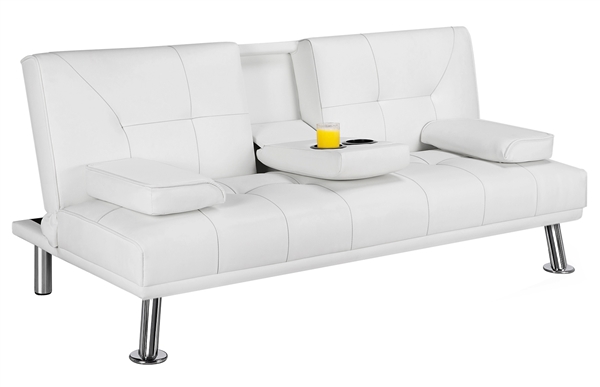 Furniture Luxury Goods Modern Faux, Faux Leather Futon Sofa