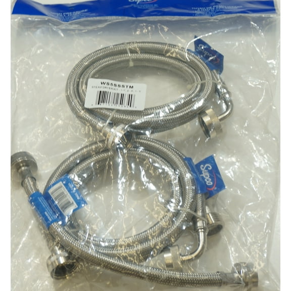 Supco Stainless Steel Steam Dryer Installation Kit, 1-1', 2-5', 1-Y, WS5SSSTM