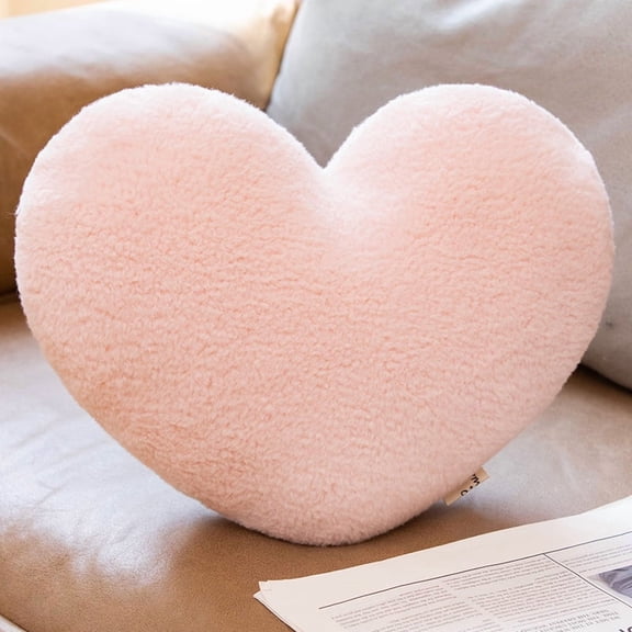Heart Shaped Pillows,Plush Quads Throw Pillow Cute Cushion for Couch Sofa Chair Floor Car Living Room Bedroom Decoration