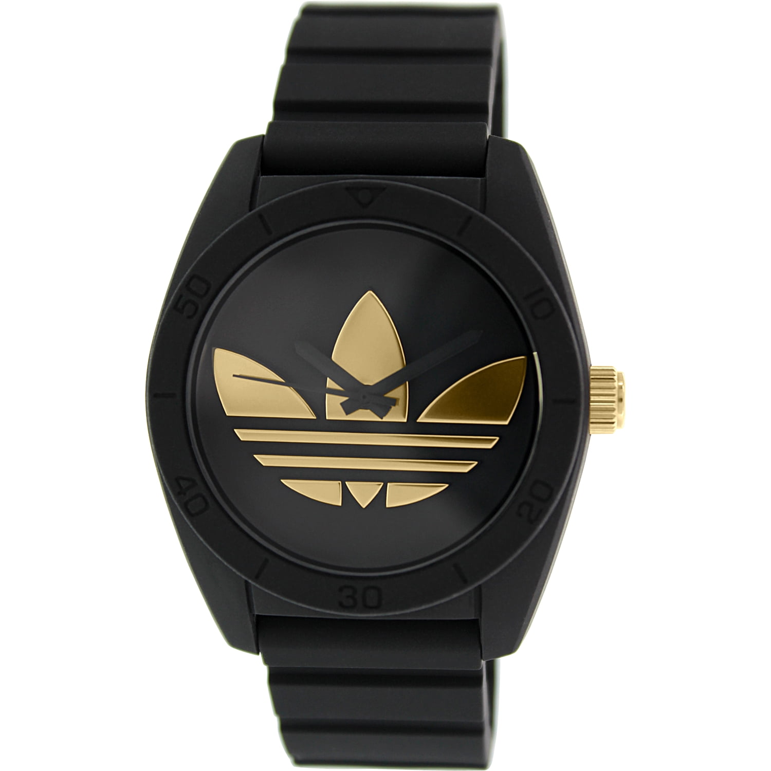 adidas santiago watch black and gold